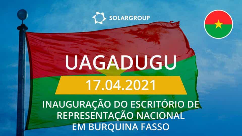 Inauguração de um escritório de representação nacional da SOLARGROUP em Burquina Fasso