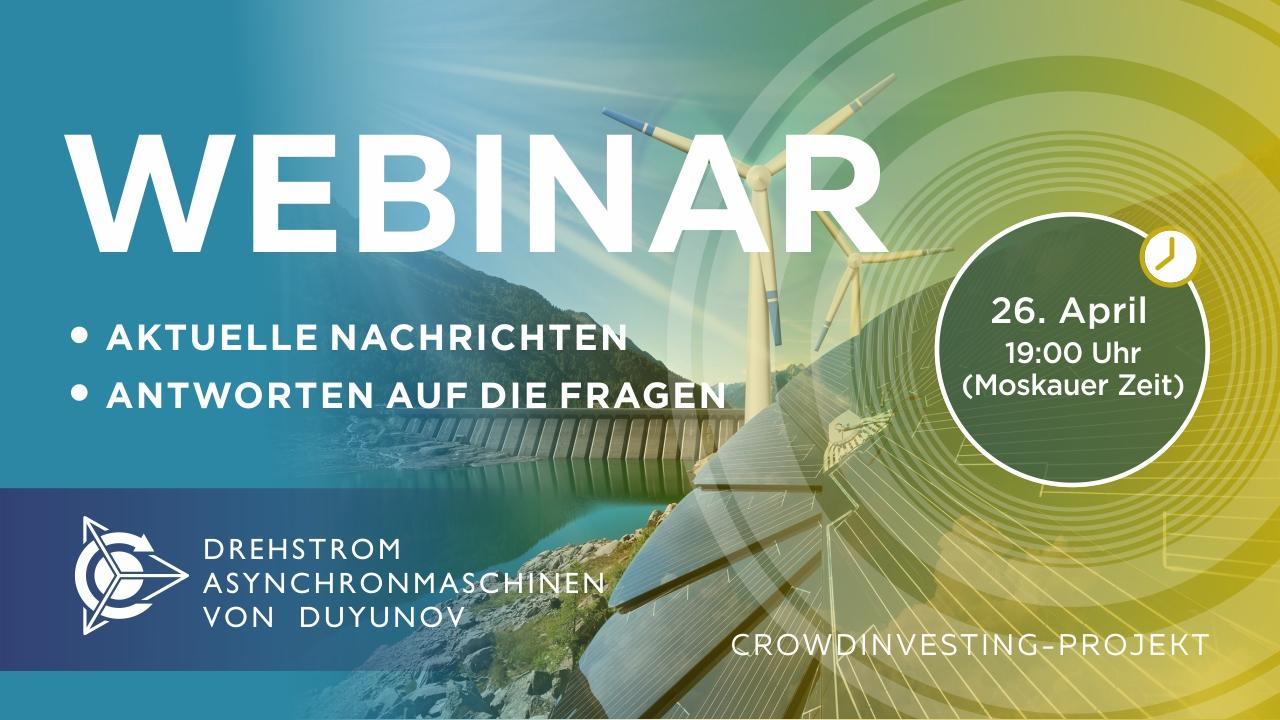 Duyunov-Projekt: wichtige Nachrichten und Ereignisse der Gesellschaft. Antworten auf die Fragen Webinar