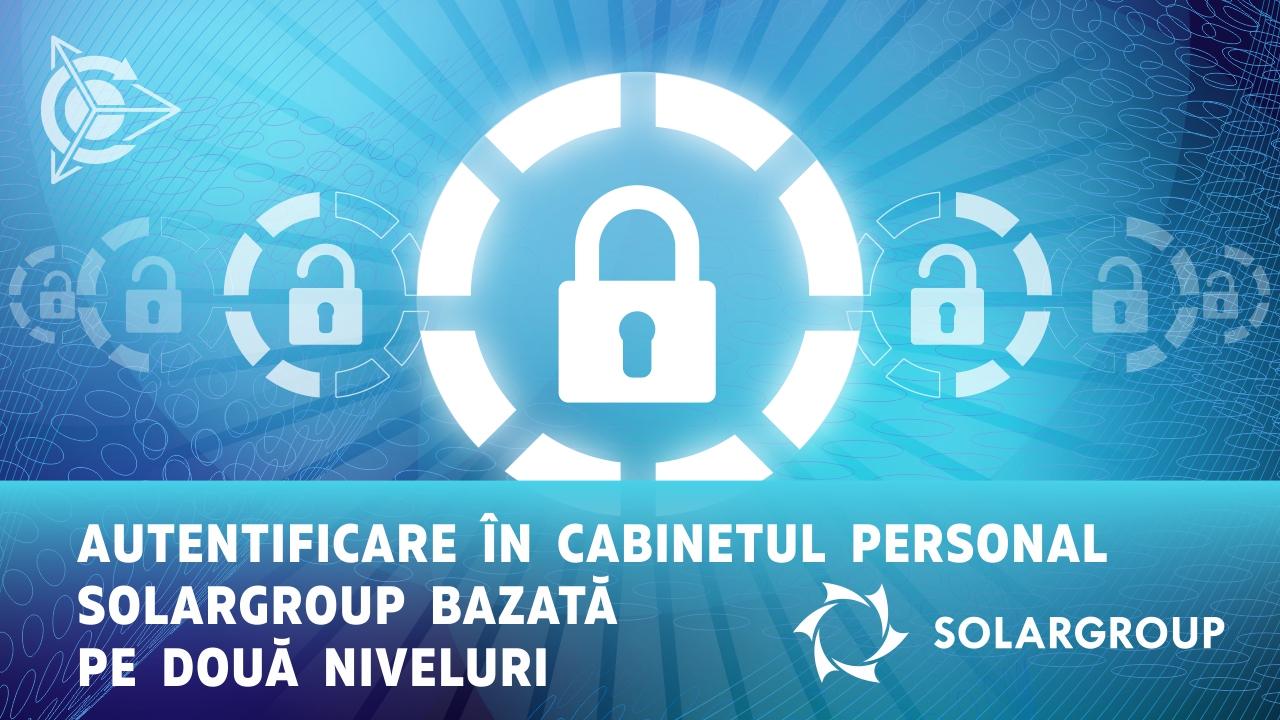 Autentificare în cabinetul personal bazată pe două niveluri