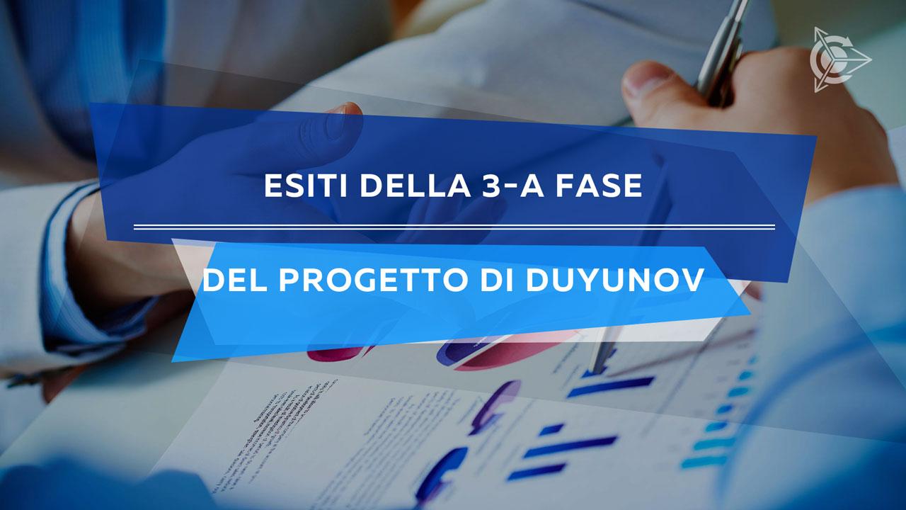 Esiti della terza fase del progetto da Pavel Filippov