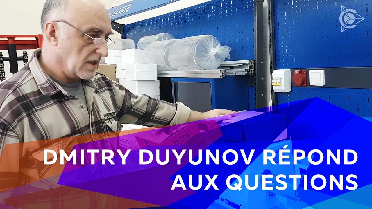 Dmitry Duyunov répond aux questions