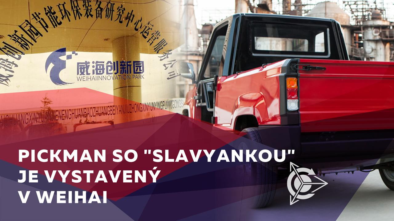 Pickman so "Slavyankou" je vystavený v budove okresného úradu parku Weihai (Čína)