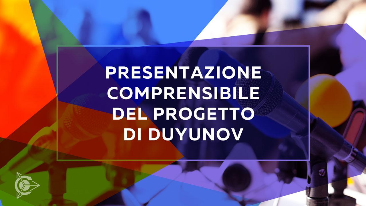 Presentazione del progetto di Duyunov