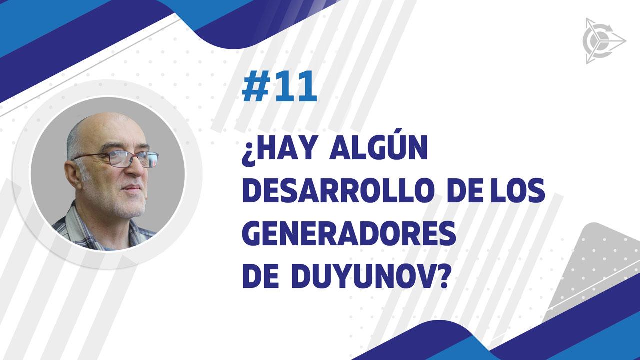 ¿Hay algún desarrollo de los generadores de Duyunov?