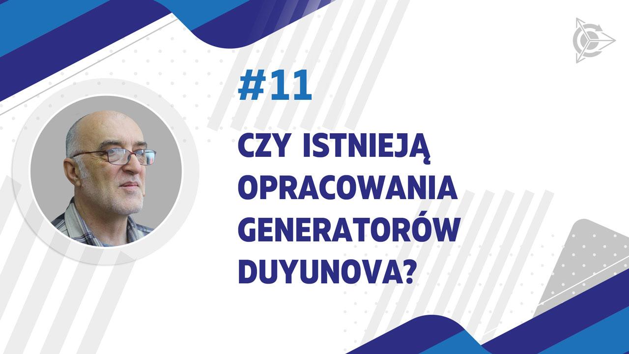 Czy istnieją opracowania generatorów Duyunova?