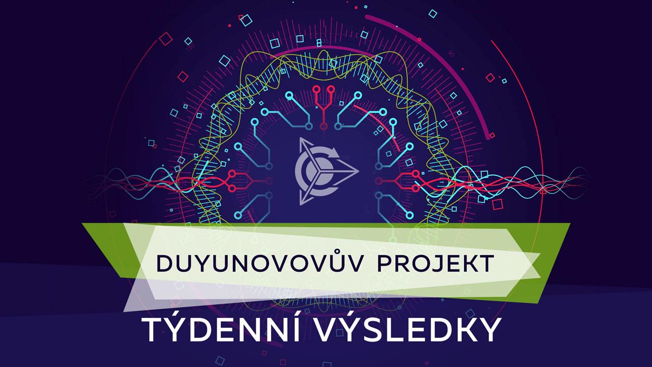 Týdenní výsledky Duyunovova projektu