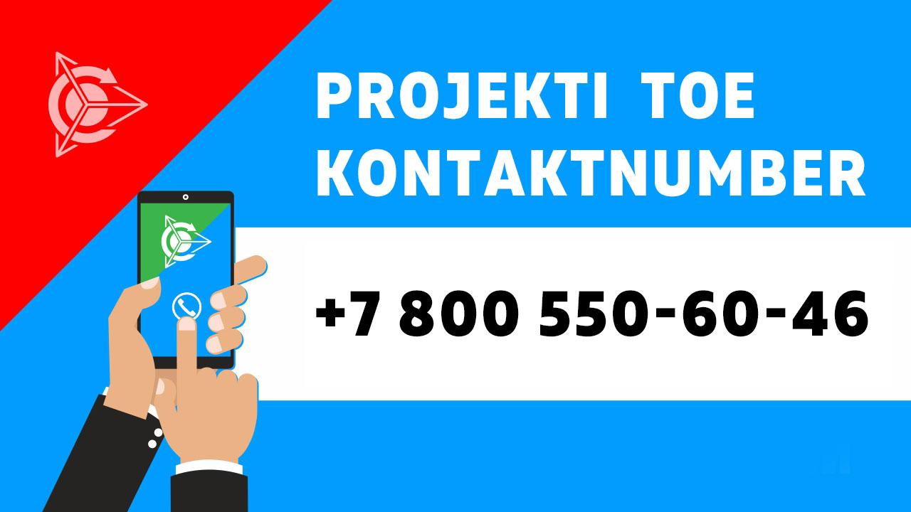 Projekti toe kontaktnumber