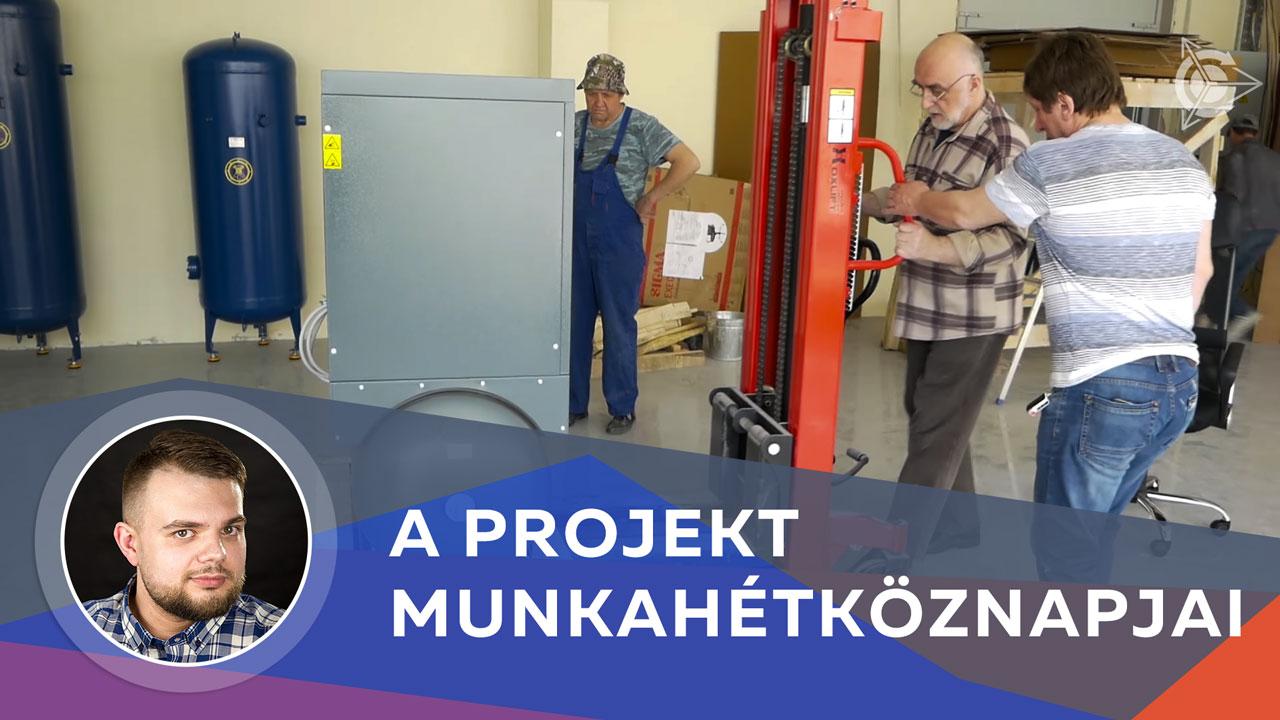 A projekt munkahétköznapjai