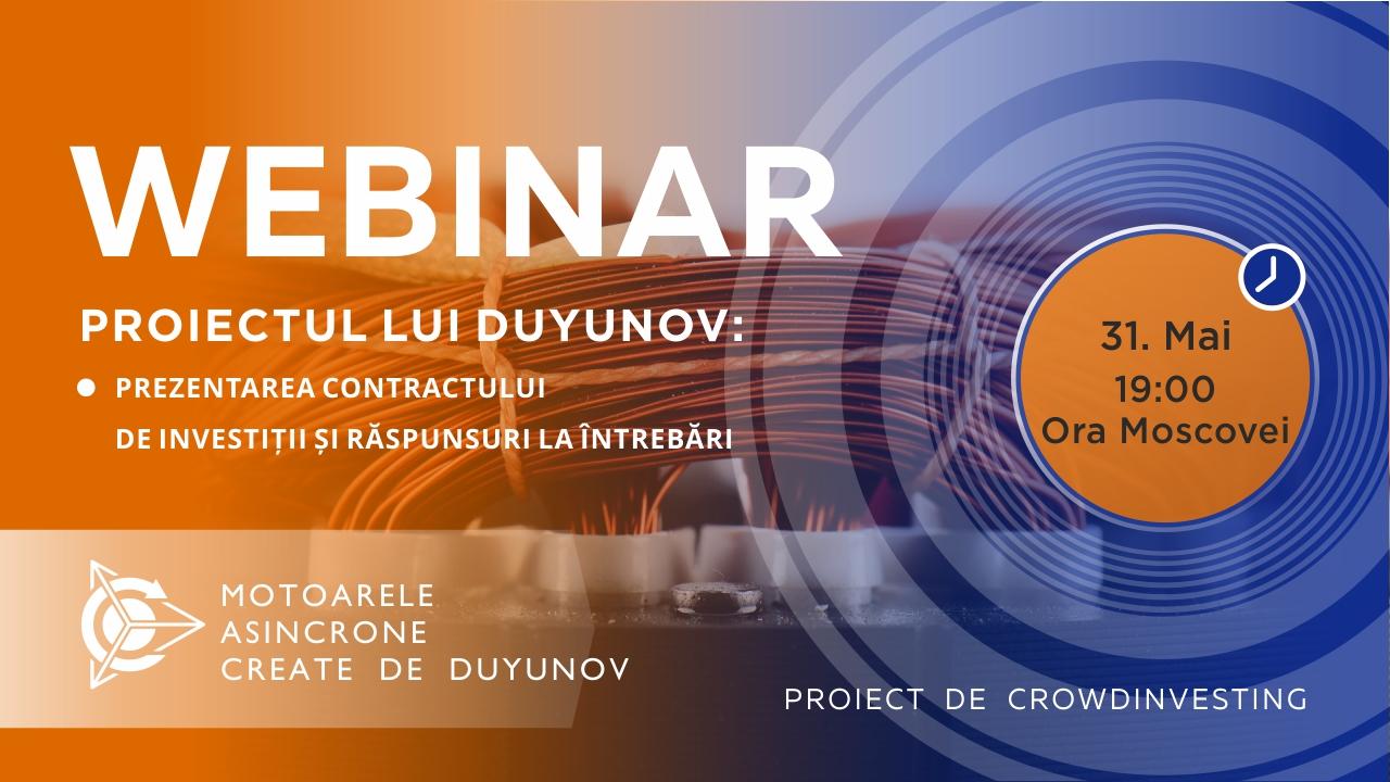 Proiectul lui Duyunov: prezentarea contractului de investiții și răspunsuri la întrebări