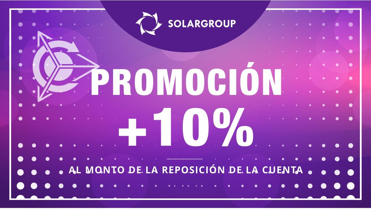 Promoción + 10% a cualquier reabastecimiento del saldo de la cuenta personal antes del 1 de junio