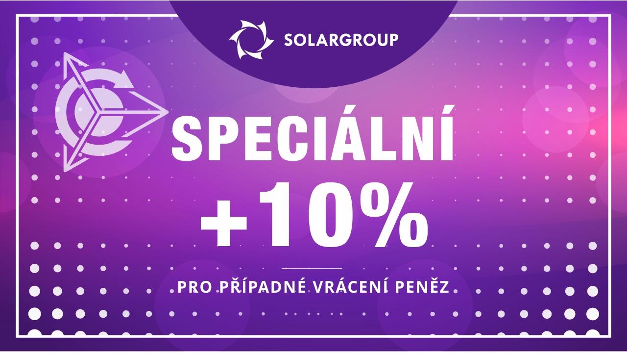 +10% SPECIÁLNÍ pro případné vrácení zůstatku osobního účtu do 1. června