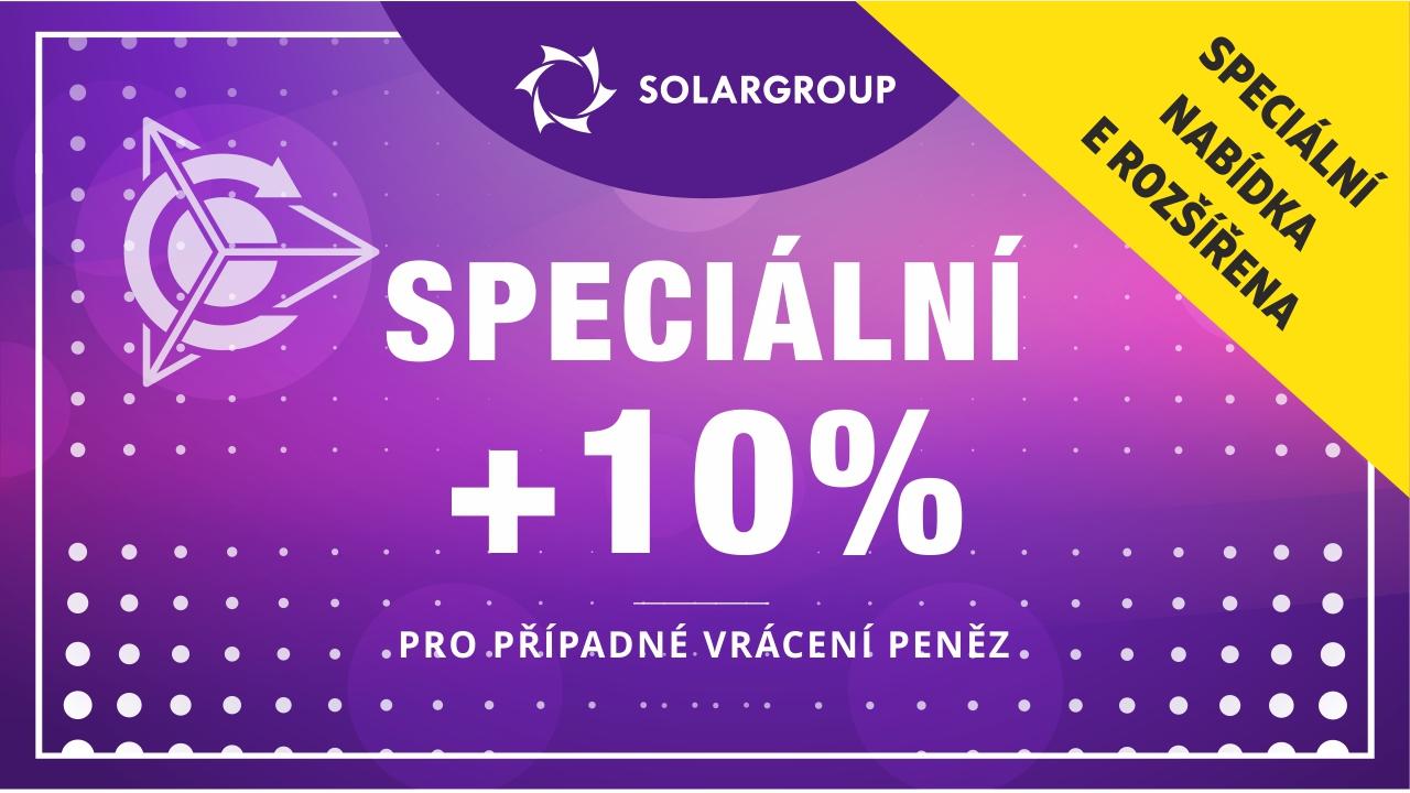 SPECIÁLNÍ NABÍDKA +10% za každé doplnění zůstatku osobního účtu do 1. června 23:59 od MSK!