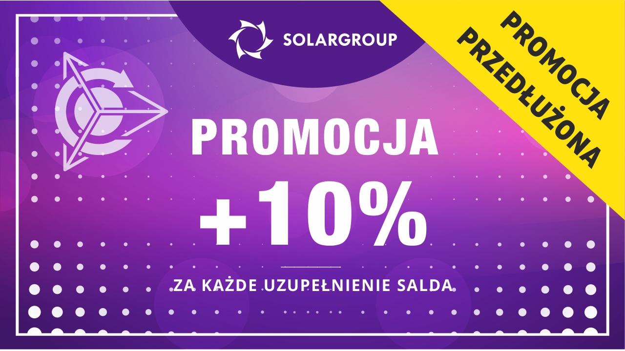 PROMOCJA + 10% za każde uzupełnienie salda na koncie osobistym PRZEDŁUŻA SIĘ do 1 czerwca 23:59 czasu moskiewskiego!