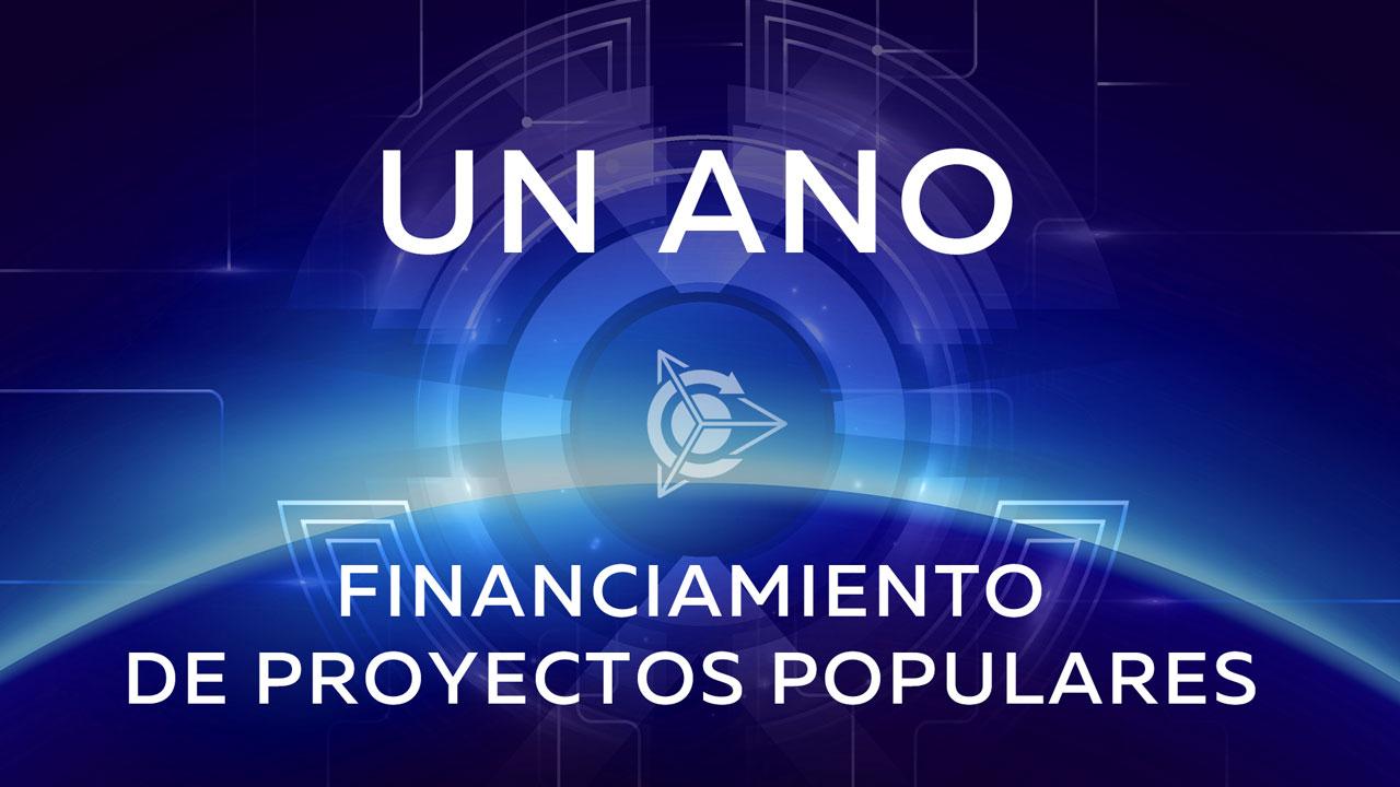 Financiamiento de proyectos populares - un ano!