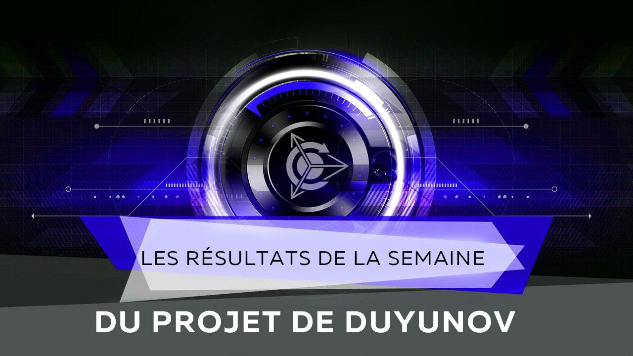 Les résultats de la semaine du projet de Duyunov