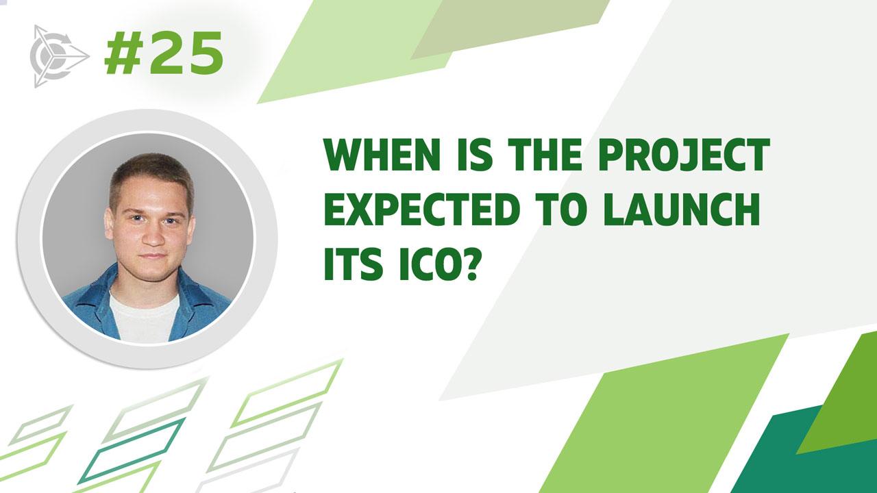 When is the project expected to launch its ICO?