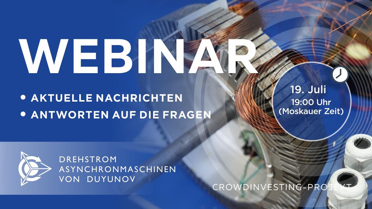 Duyunov-Projekt: wichtige Nachrichten und Ereignisse der Gesellschaft. Antworten auf die Fragen Webinar