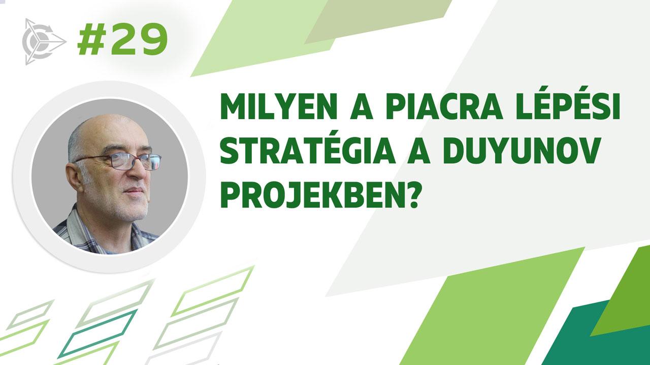 Milyen a piacra lépési stratégia a Duyunov projekben?