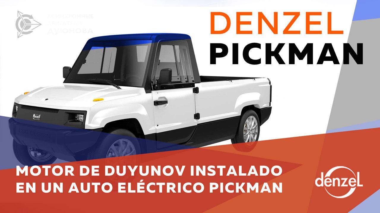 Motor de Duyunov instalado en un auto eléctrico Pickman