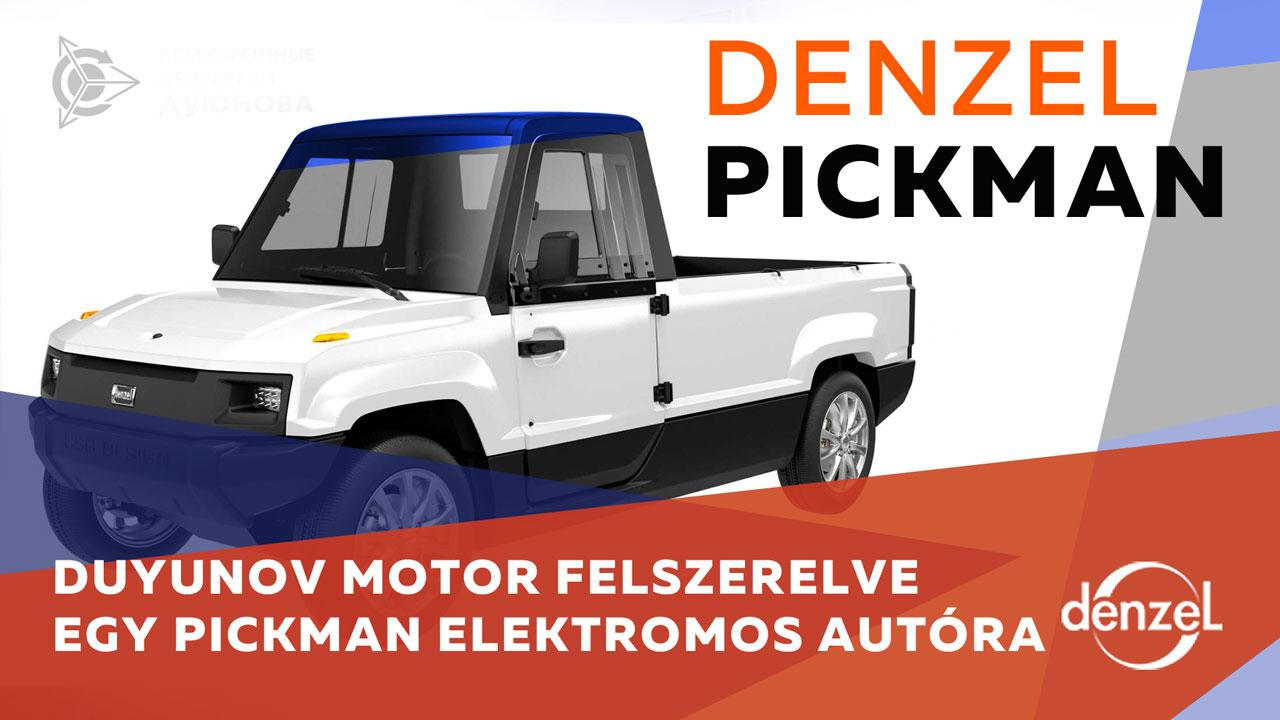 Duyunov motor felszerelve egy Pickman elektromos autóra