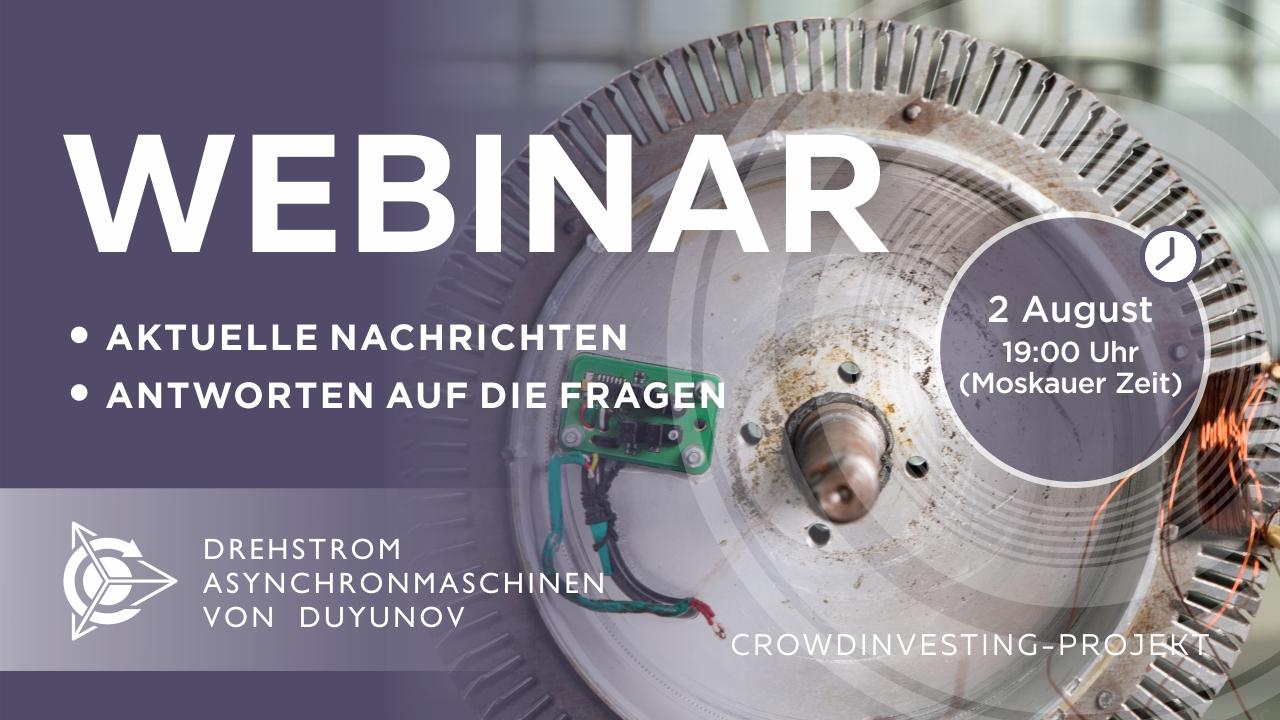Duyunov-Projekt: wichtige Nachrichten und Ereignisse der Gesellschaft. Antworten auf die Fragen Webinar