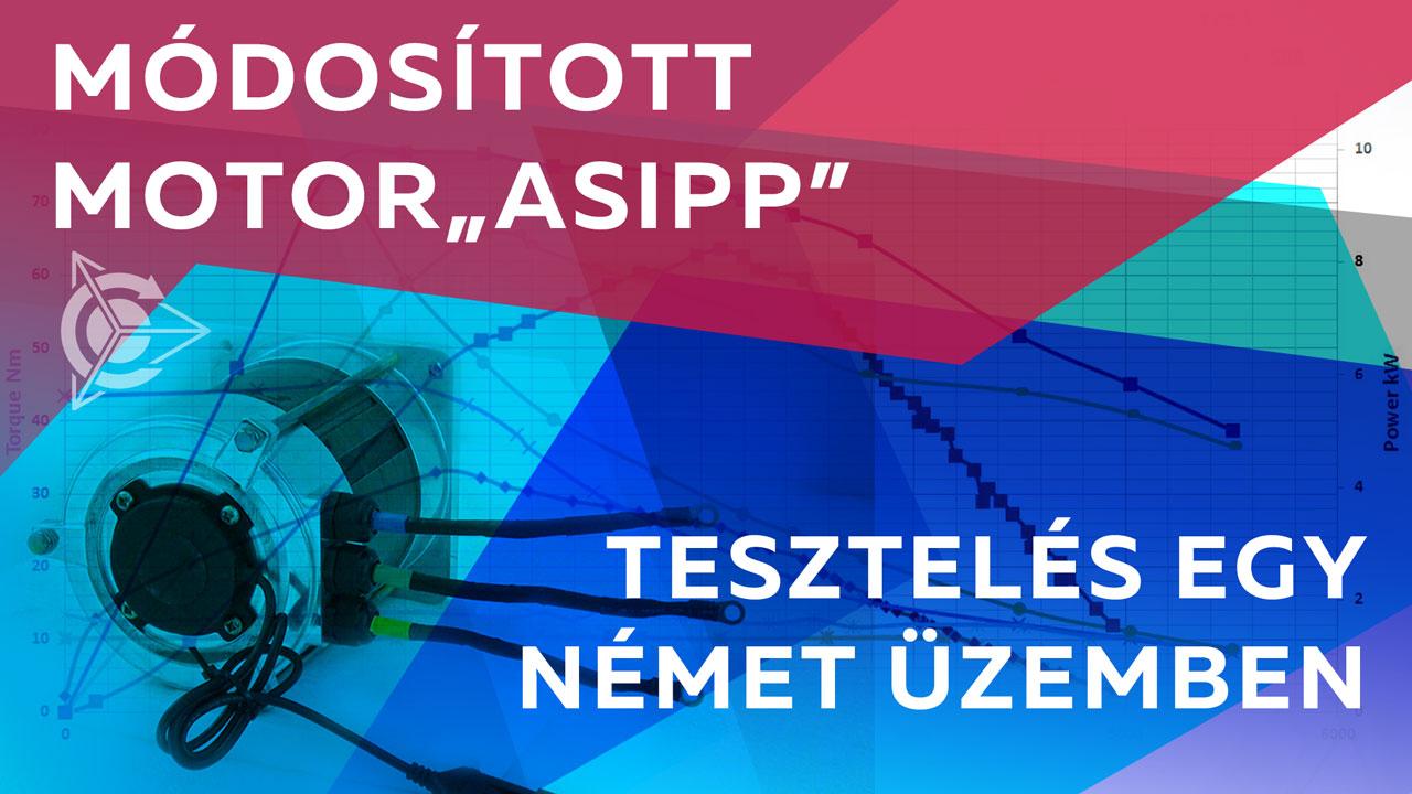 Viktor Arestov: egy módosított motor tesztelése egy német üzemben