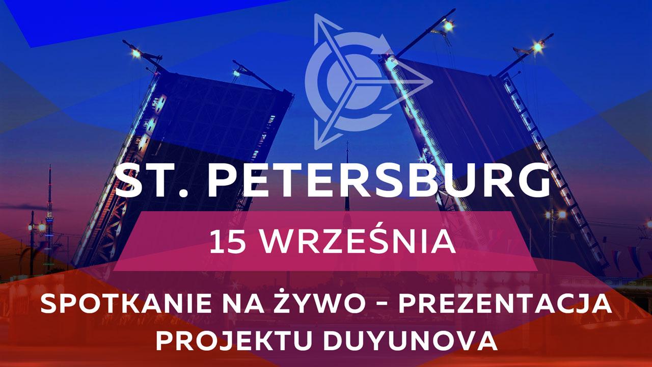 Spotkanie na żywo - prezentacja projektu Duyunova w Petersburgu