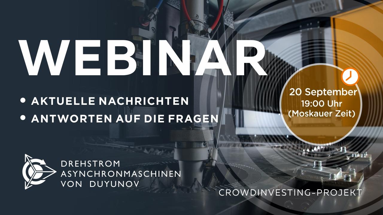 Duyunov-Projekt: wichtige Nachrichten und Ereignisse der Gesellschaft. Antworten auf die Fragen Webinar