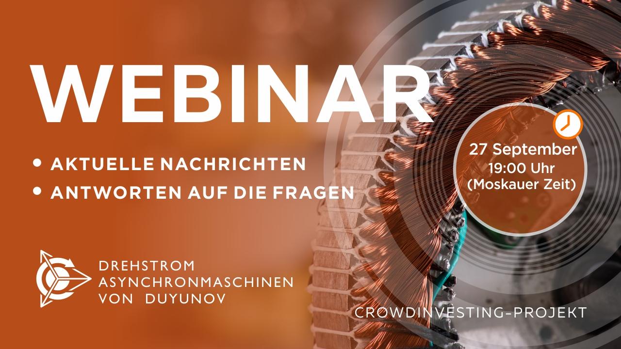 Duyunov-Projekt: wichtige Nachrichten und Ereignisse der Gesellschaft. Antworten auf die Fragen Webinar