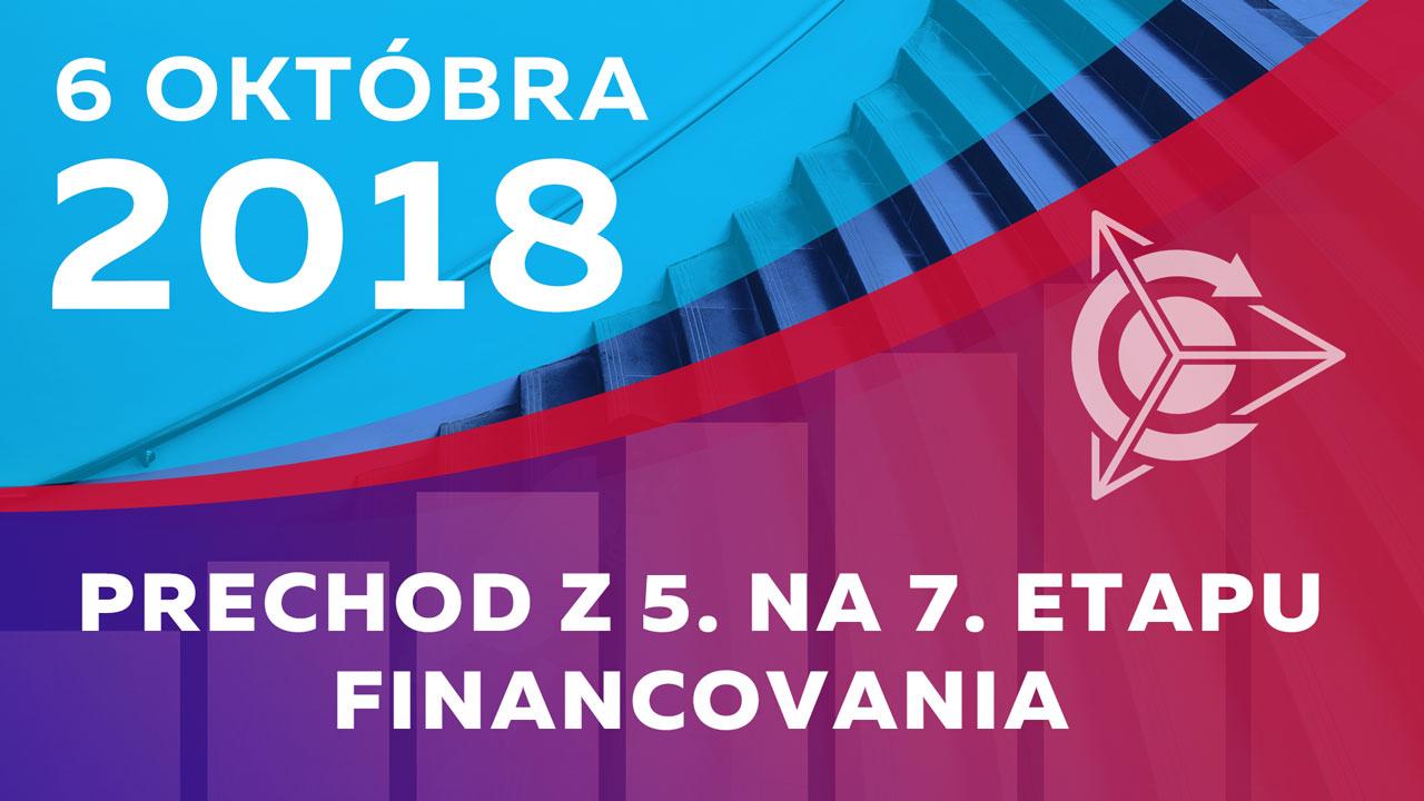 6. októbra 2018 r. projekt Duyunova prejde z 5. na 7. etapu financovania