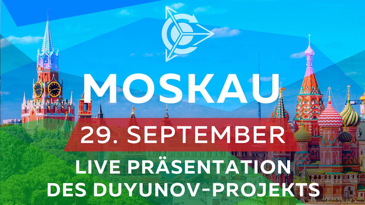 Am 29. September 2018 findet in Moskau die Live-Präsentation des Projekts „Duyunov-Asynchronmotoren“ statt