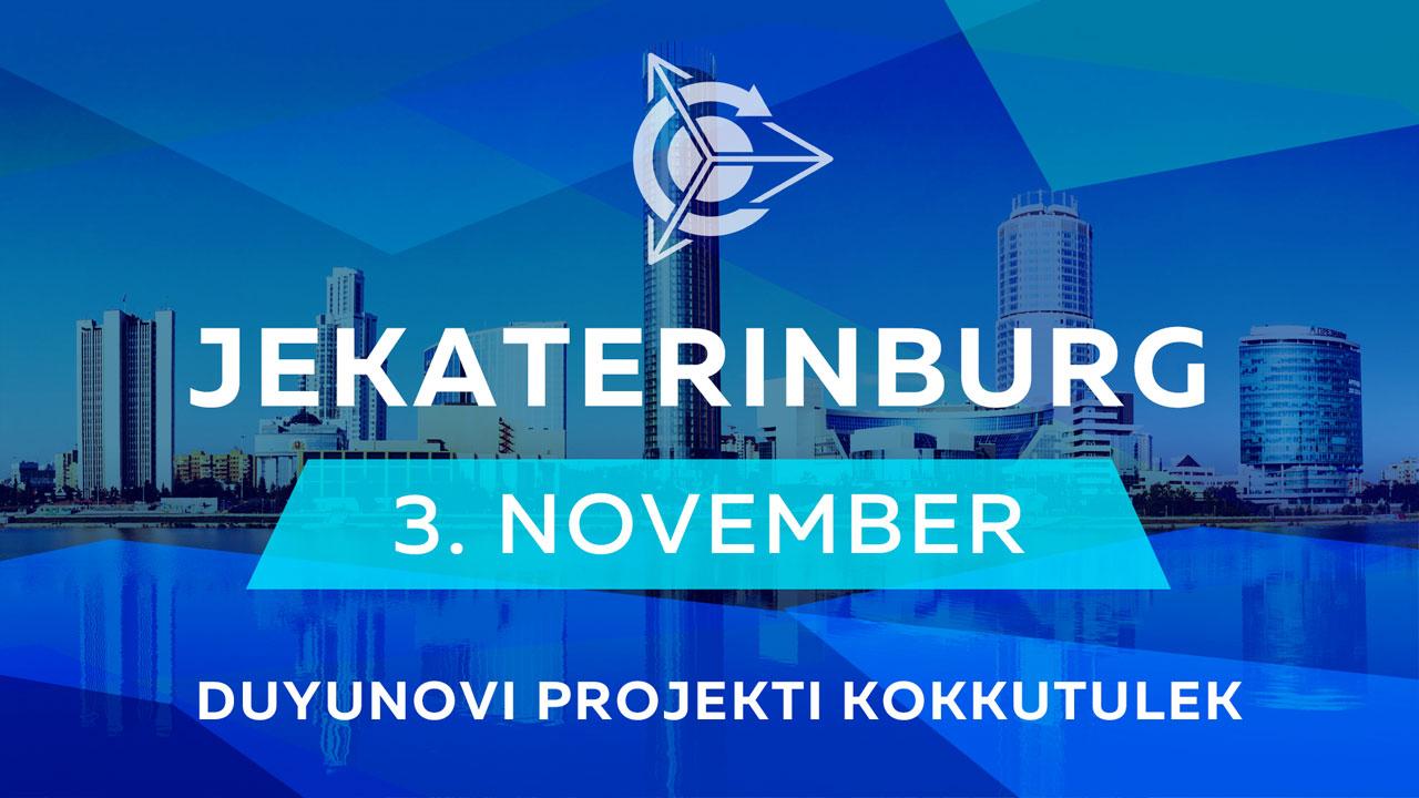 Dujunovi projekti kokkutulek Jekaterinburgis toimub 3. novembril