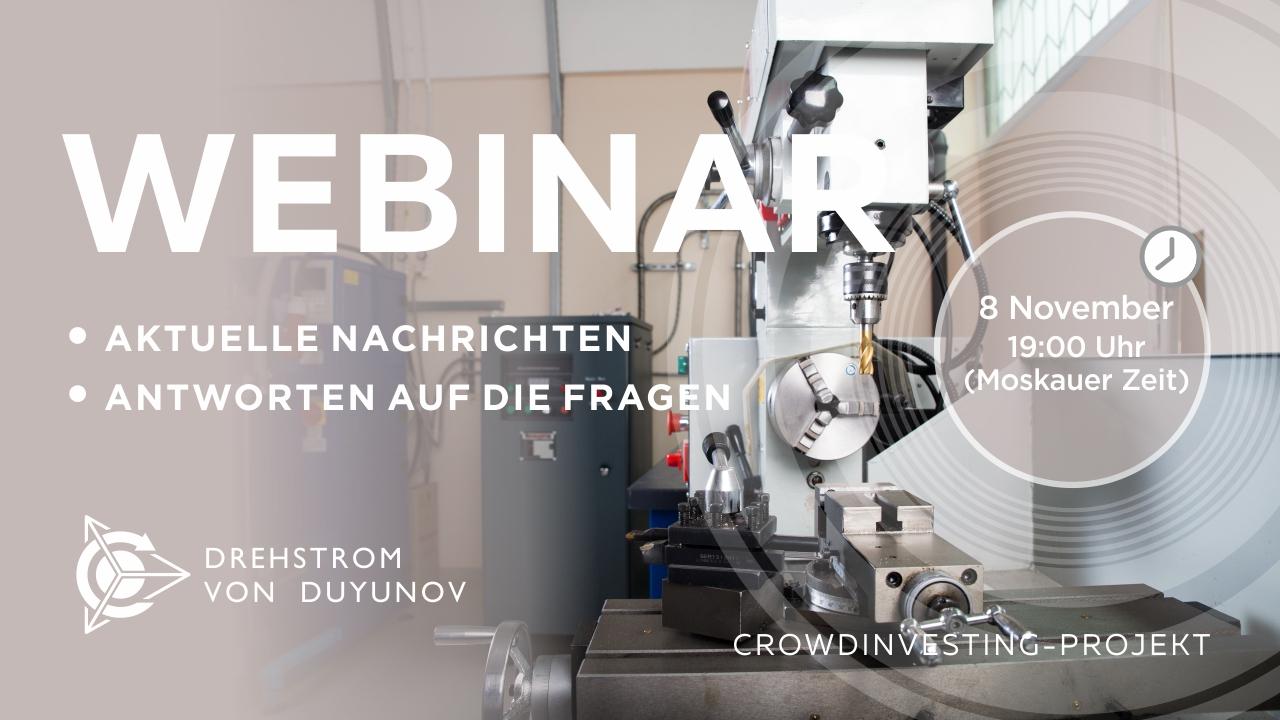Duyunov-Projekt: wichtige Nachrichten und Ereignisse der Gesellschaft. Antworten auf die Fragen Webinar