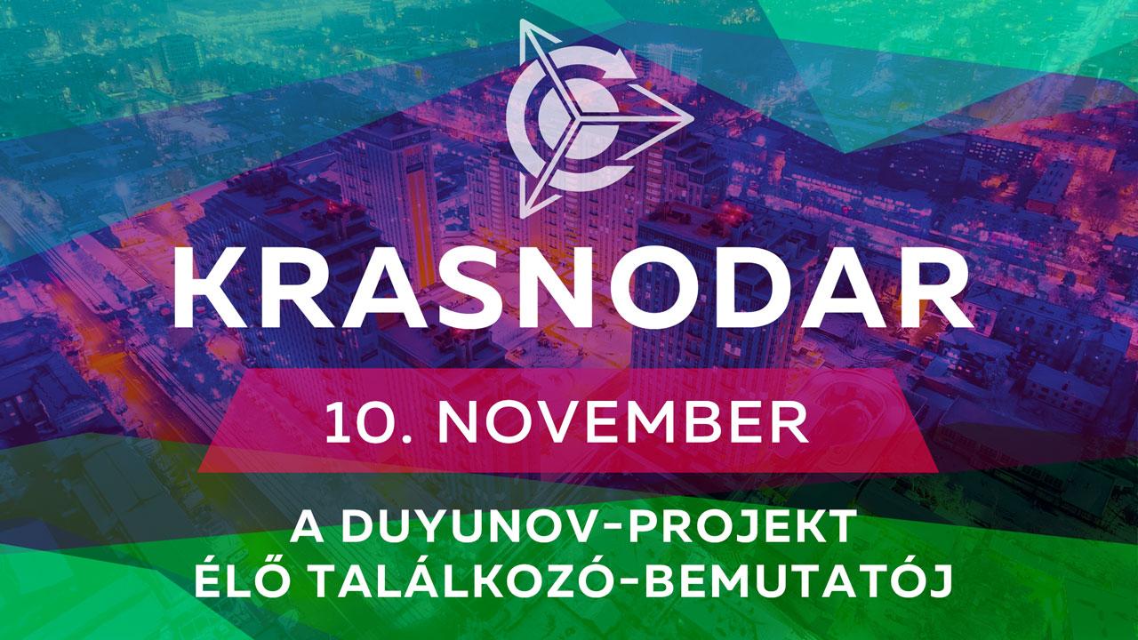 A Duyunov-projekt élő találkozó-bemutatója Krasnodàrban