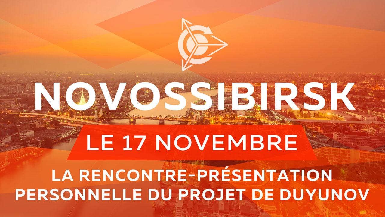 La rencontre-présentation personnelle du projet aura lieu à Novossibirsk