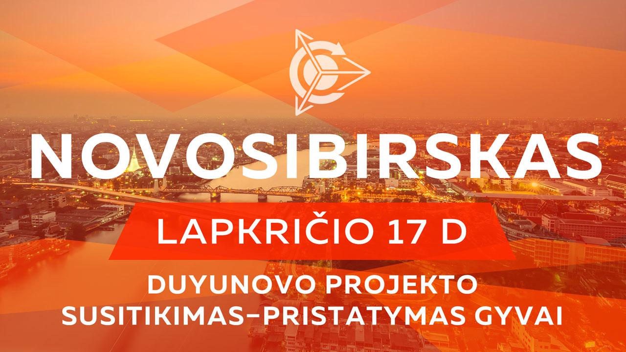 Projekto susitikimas–pristatymas gyvai įvyks Novosibirske