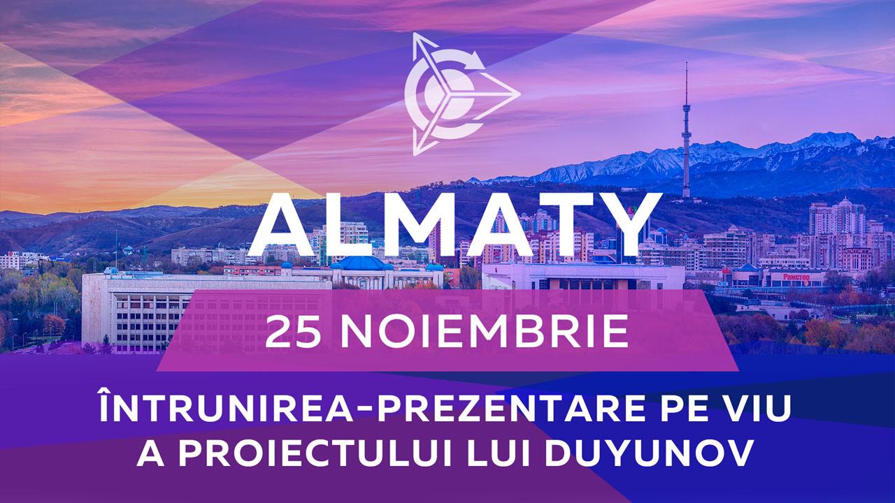 Întrunirea-prezentare pe viu a proiectului în or. Almaty (Kazahstan)