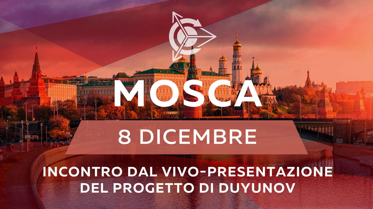 Presentazione del progetto “Motori di Duyunov” l’8 dicembre a Mosca