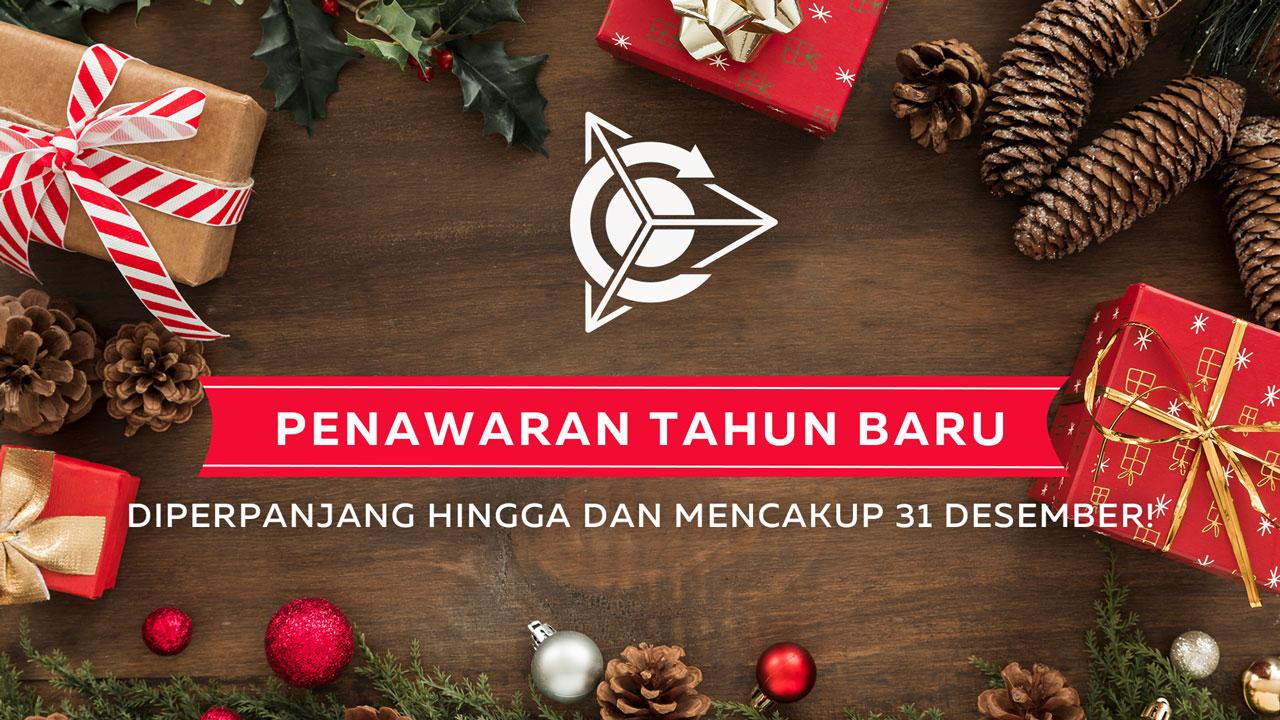 PENAWARAN TAHUN BARU diperpanjang hingga dan mencakup 31 Desember!