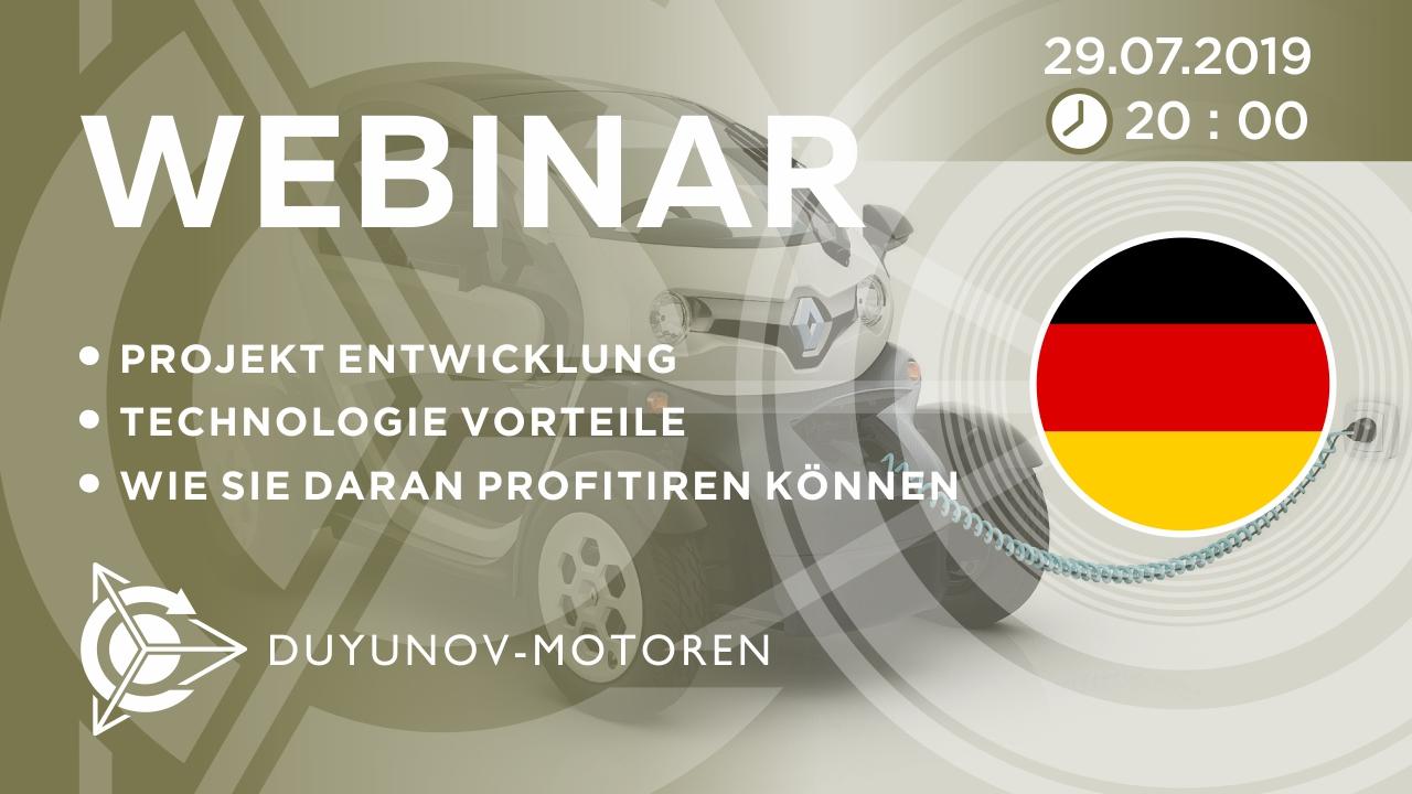 Deutschland. Präsentation vom Duyunov-Projekt: über die Technologie, Investitionen und die Zukunft der Gesellschaft