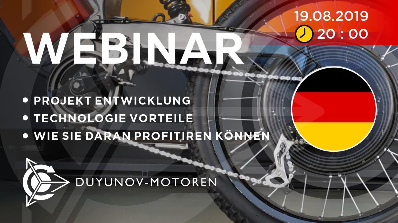 Deutschland. Präsentation vom Duyunov-Projekt: über die Technologie, Investitionen und die Zukunft der Gesellschaft