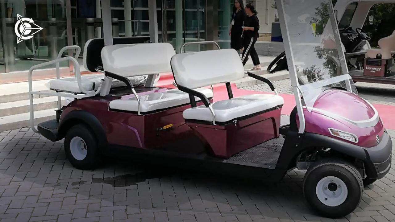 Solar-Golfwagen mit dem Duyunov-Motor