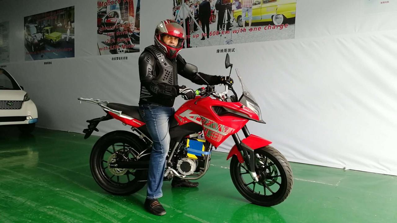 Victor Arestov continues tests of K-Cross motorcycle with DA-100S motor