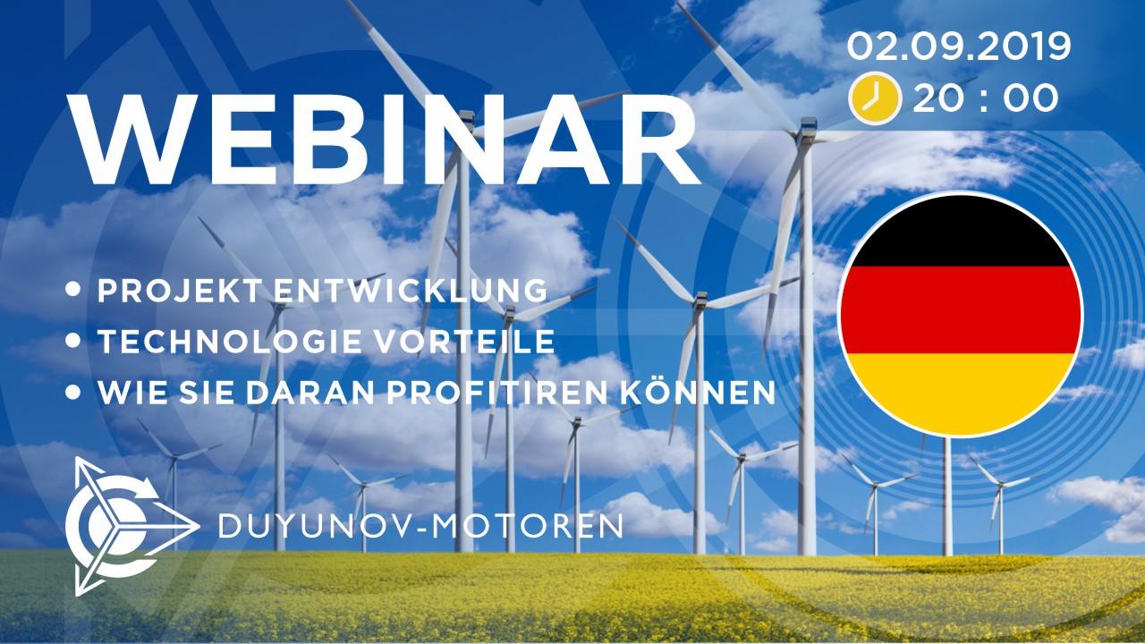 Deutschland. Präsentation vom Duyunov-Projekt: über die Technologie, Investitionen und die Zukunft der Gesellschaft