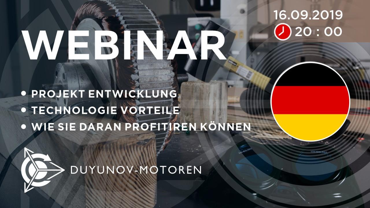 Deutschland. Präsentation vom Duyunov-Projekt: über die Technologie, Investitionen und die Zukunft der Gesellschaft