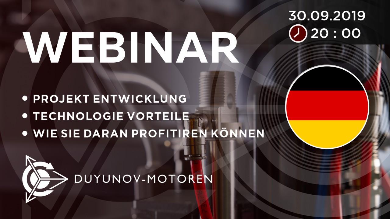 Deutschland. Präsentation vom Duyunov-Projekt: über die Technologie, Investitionen und die Zukunft der Gesellschaft