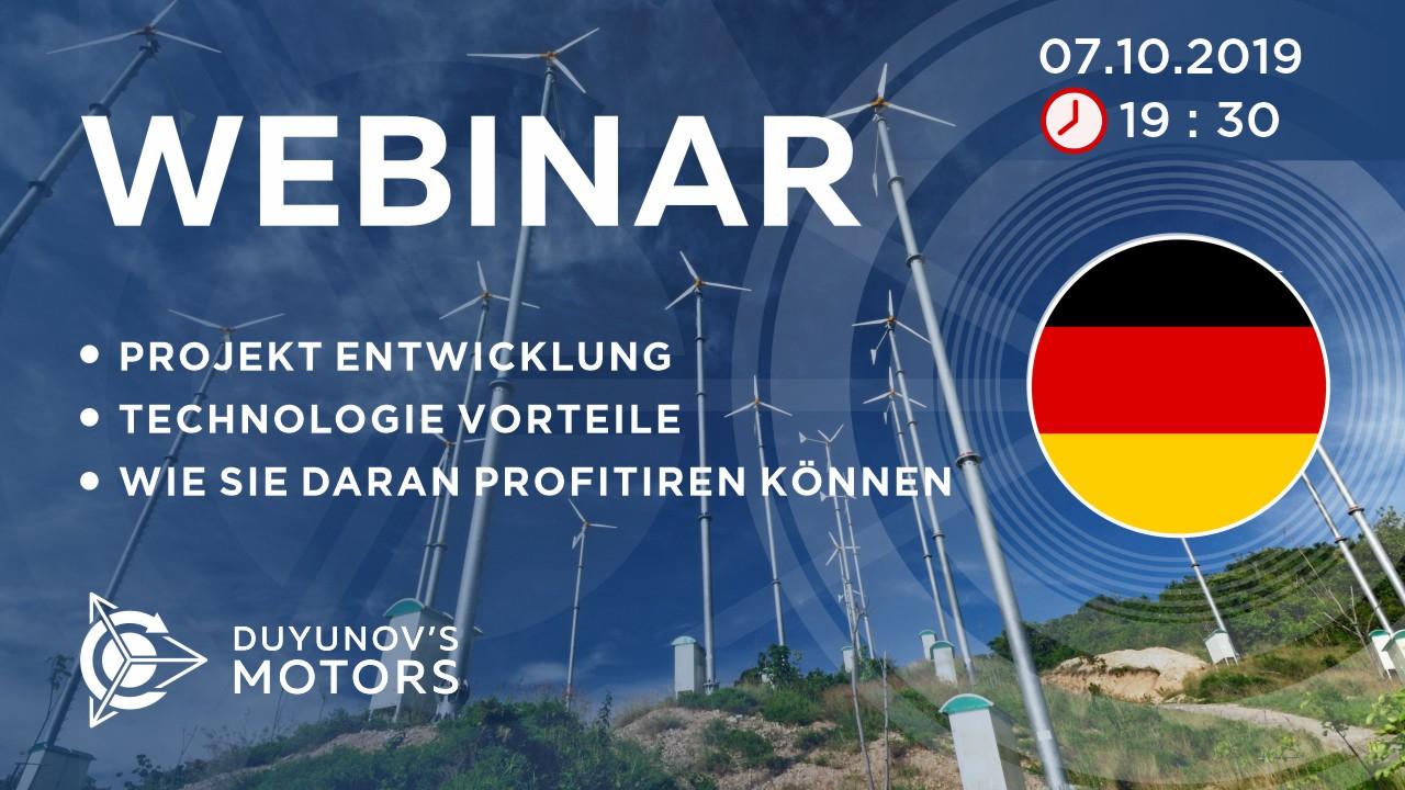 Deutschland. Präsentation vom Duyunov-Projekt: über die Technologie, Investitionen und die Zukunft der Gesellschaft