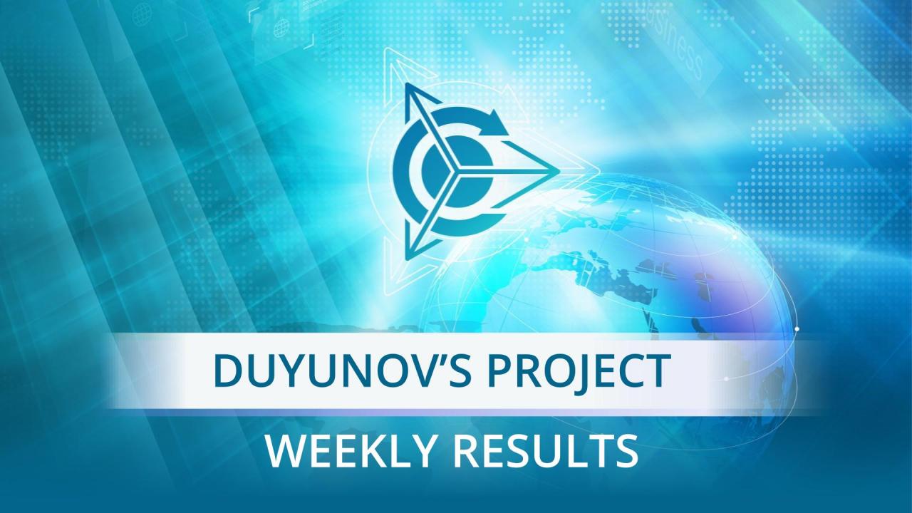 The weekly results in the project "Duyunov's motors"