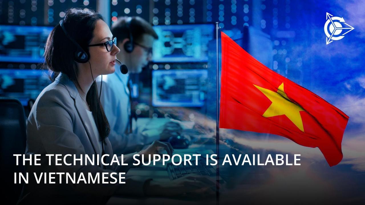 Technical support in Vietnamese