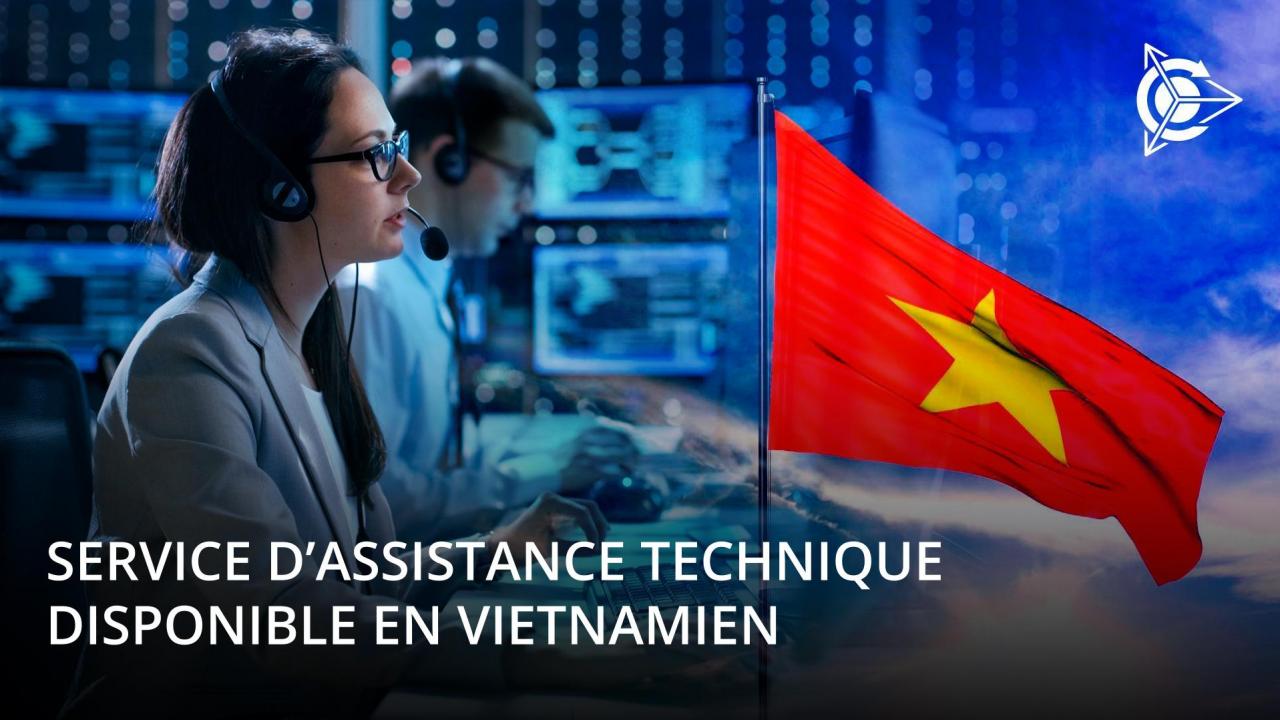 Service d’assistance technique en vietnamien